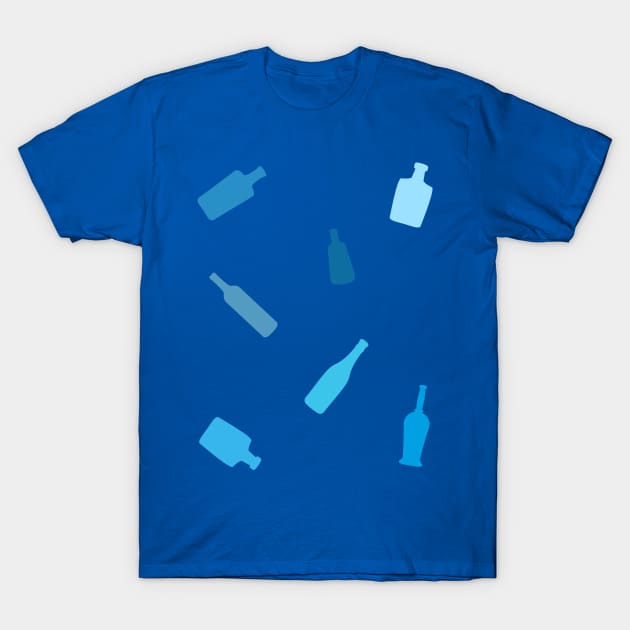 Blue Bottles T-Shirt by XOOXOO